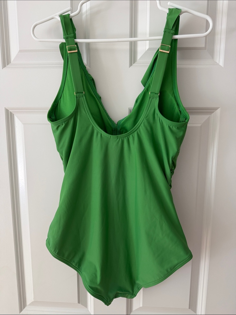 Dkny Bright Green Ruffle Strap One-Piece Swimsuit - Picture 3 of 4